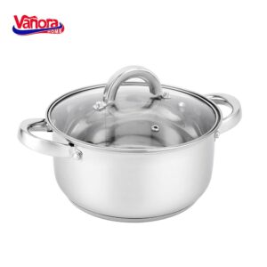 CRATITA INOX+CAPAC 22x10.5CM, 3.9L, IRENE, VANORA HOME - VN-HJ-39L