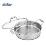 CRATITA INOX+CAPAC STICLA 26X7CM, 3.5L, ATOMIC3, COOKING BY HEINNER - HR-MRK-3A26 - imagine 3