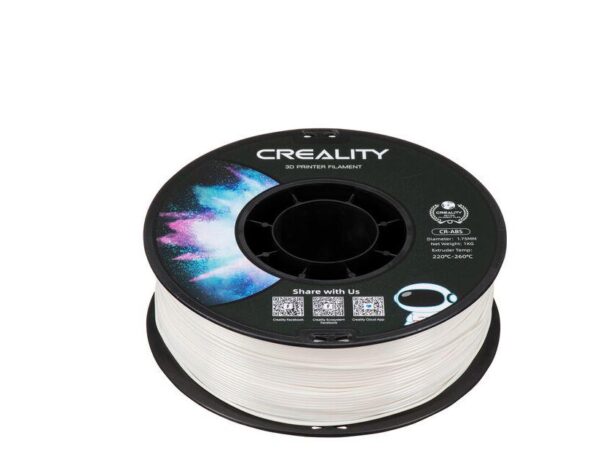 CREALITY CR-ABS 3D Printer Filament, white, temperatura printare: 220-260 - CR-ABS WHITE