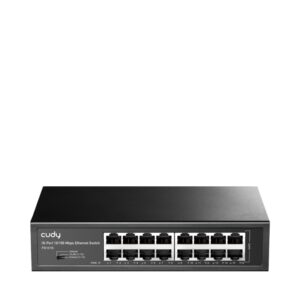 CUDY 16-Port 10/100 Mbps Switch, 16 10/100 Mbps RJ45 Ports - FS1016
