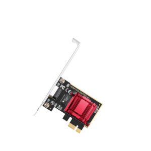 CUDY 2.5Gbps PCI Express Adapter, Realtek Chipset, 2.5G/1000M/100M/10M Auto - PE25