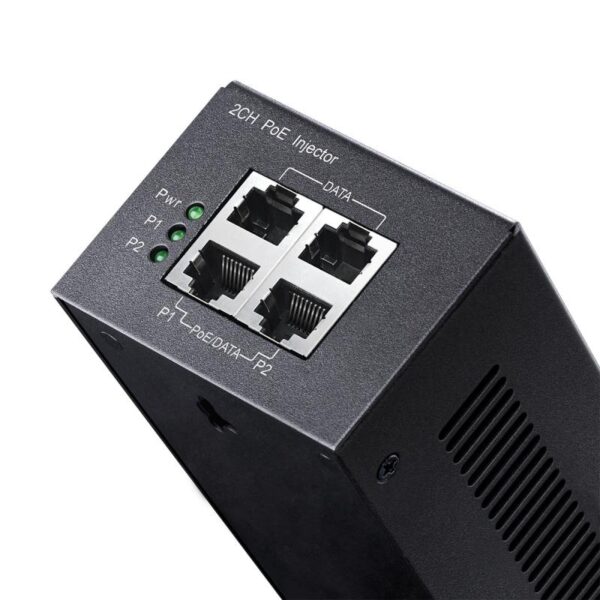 CUDY 2 Channel 30W Gigabit PoE+/PoE Injector, 2 x 30W Power Supply - POE220