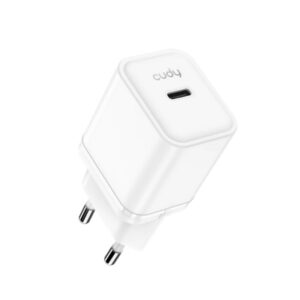 CUDY 25W USB-C Charger, GaN, 1 USB-C port, QC+PD 3.0, EU plug - CH25_EU