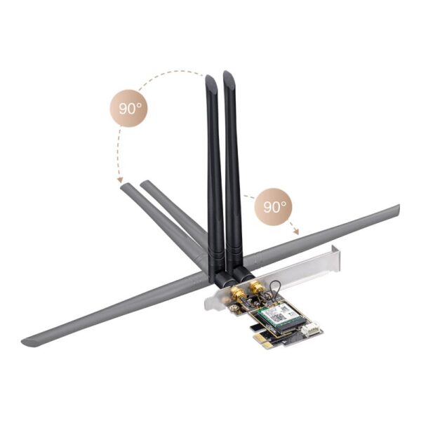 CUDY 3000Mbps Wi-Fi 6 / Bluetooth 5.0 PCI Express Adapter - WE3000