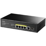 CUDY 5-Port 10/100/1000M PoE+ Switch 120W, 4-Port 10/100/1000M PoE+ - GS1005PTS1