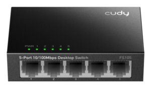 CUDY 5-Port 10/100 Mbps Desktop Switch, 5 10/100M RJ45 Ports - FS105