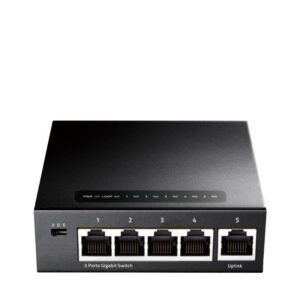 CUDY 5-Port Gigabit Ethernet Switch, 5 10/100/1000M RJ45 Ports - GS105