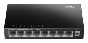 CUDY 8-Port 10/100 Mbps Desktop Switch, 8 10/100M RJ45 Ports - FS108