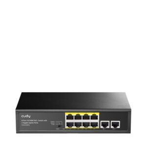 CUDY 8-Port 10/100M PSE RJ-45 +2 RJ45 10/100/1000M Uplink - FS1010PG