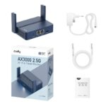 CUDY AX3000 2.5G Wi-Fi 6 Router with USB, Dual-Band, 2.5G WAN+GE LAN - TR3000