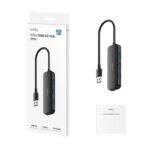 CUDY USB-A to 4-Port USB-A 3.0 Hub, Plastic housing - UH40A