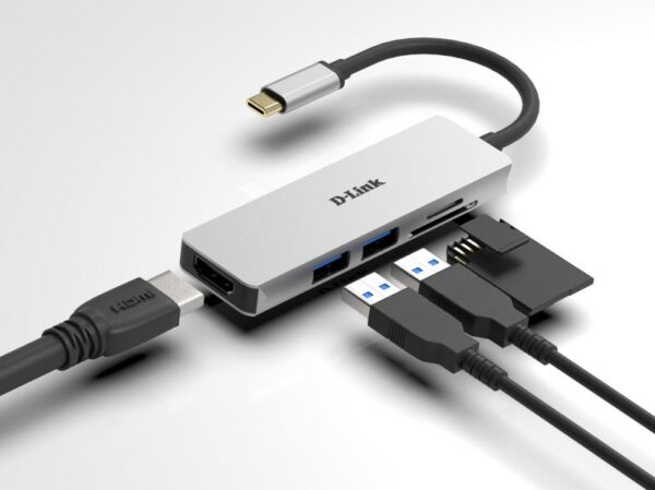 D-Link DUB-M530 5-in-1 USB-C Hub with HDMI and SD/microSD card reader