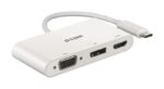 D-Link DUB-V310 3-in-1 USB-C Hub with HDMI, VGA and DisplayPort