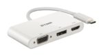 D-Link DUB-V310 3-in-1 USB-C Hub with HDMI, VGA and DisplayPort