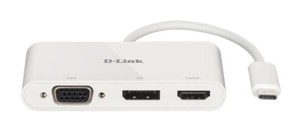 D-Link DUB-V310 3-in-1 USB-C Hub with HDMI, VGA and DisplayPort