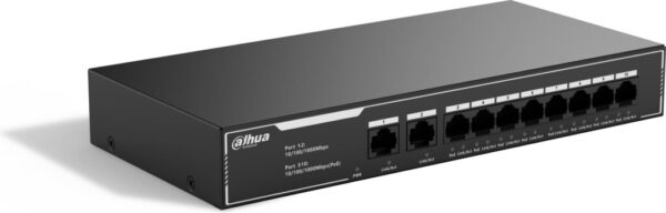 DAHUA 10-Port Economical Gigabit PoE Switch with 8-Port PoE - DH-SG1010LP