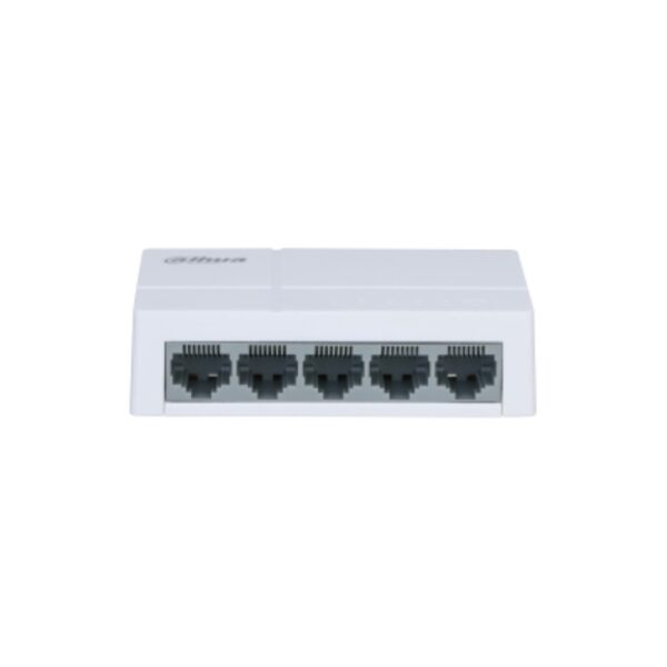 DAHUA 5 PORT UNMANAGED SWITCH PFS3005-5ET-L-V2, Interffata: 5 x 100Mbps