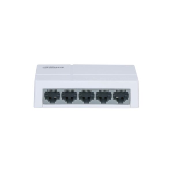 DAHUA 5 PORT UNMANAGED SWITCH PFS3005-5ET-L-V2, Interffata: 5 x 100Mbps