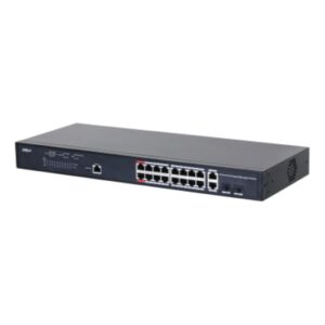 Dahua Managed Switch 18 porturi, 16 porturi POE, Gigabit - PFS4218-16GT-130