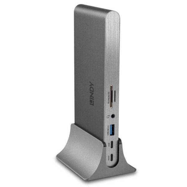 Dock Laptop Lindy USB 3.2 Type C, 5k DP, PD 3.0 100W, Gigabit, SD - LY-43349