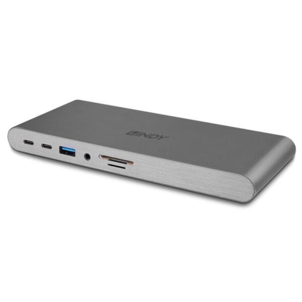 Dock Laptop Lindy USB 3.2 Type C, 5k DP, PD 3.0 100W, Gigabit, SD - LY-43349