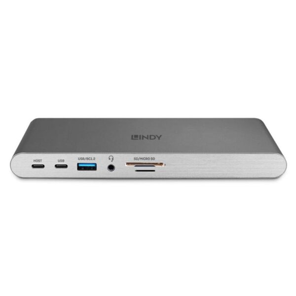 Dock Laptop Lindy USB 3.2 Type C, 5k DP, PD 3.0 100W, Gigabit, SD - LY-43349