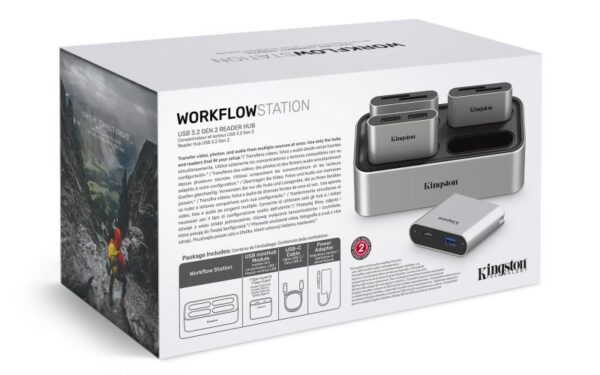 Dock station card reader Kingston, USB 3.2, supported card - WFS-U