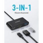 Docking Station Anker 3-in-1, porturi: HDMI (M) 4K 30Hz - A8339HA1 - imagine 2