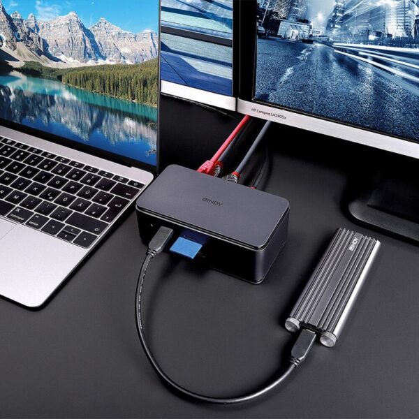 Docking station Lindy, interfete: USB-C la 6x USB-A/ 1x - LY-43372