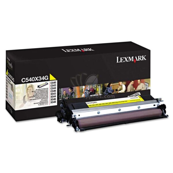 Drum Lexmark C540X34G, yellow, 30 k, C540n, C543dn, C544dn, C544dtn