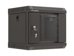 Dulap rack 10" perete 4U / 300x300 (flat pack) cu ușă din sticlă - WF11-3304-10B