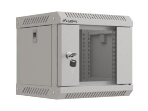 Dulap rack 10" perete 4U / 300x300 (flat pack) cu ușă din sticlă - WF11-3304-10S