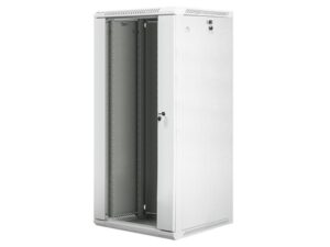 Dulap rack 19" perete 27U / 600x600 (flat pack) cu ușă din sticlă - WF01-6627-10S