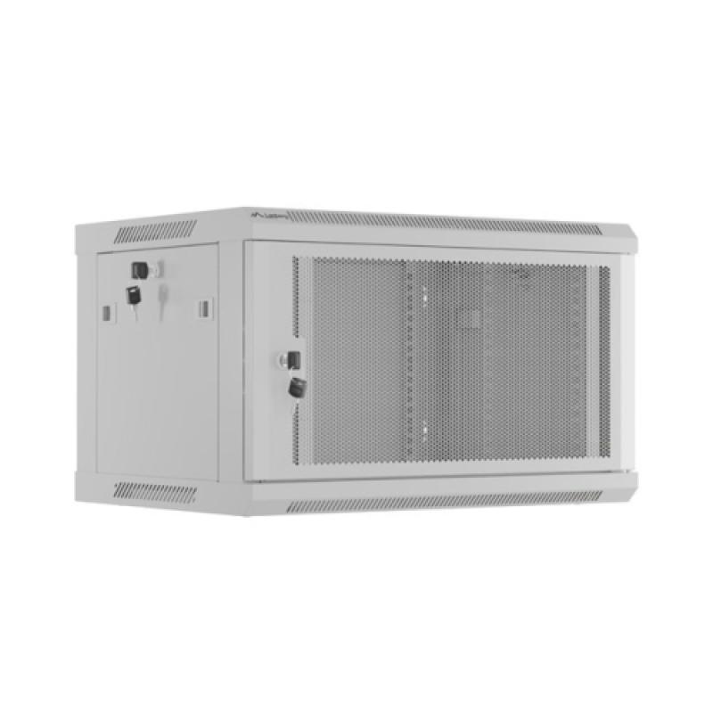 Dulap rack de perete 19", 6U, 600x450 mm, usa perforata, gri - WF01-6406-23S-01 Dulap rack de perete 19", 6U, 600x450 mm, usa perforata, gri - WF01-6406-23S - imagine 1