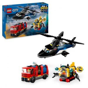 ELICOPTER, POMPIERI & SUBMARIN, LEGO 60462 - LEGO60462