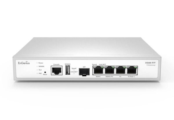 EnGenius Managed Desktop 5-port gateway Gateway with 1 x PoE+ - XG60-FIT