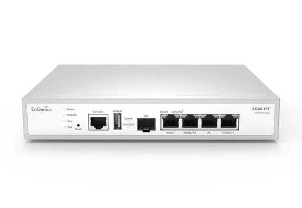 EnGenius Managed Desktop 5-port gateway Gateway with 1 x PoE+ - XG60-FIT