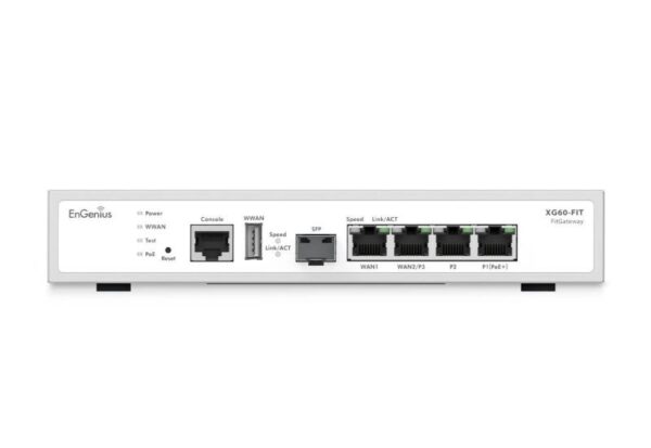 EnGenius Managed Desktop 5-port gateway Gateway with 1 x PoE+ - XG60-FIT