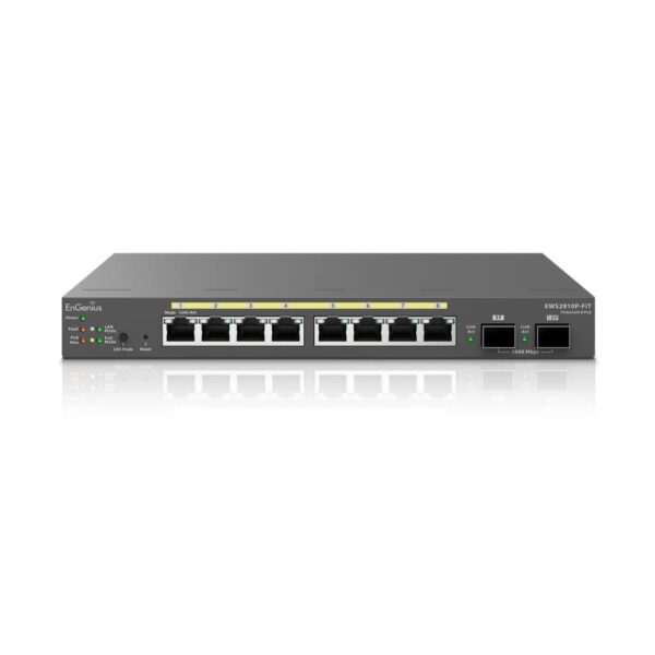 EnGenius Managed / stand-alone Desktop 8-port GbE 55W Switch - EWS2910P-FIT
