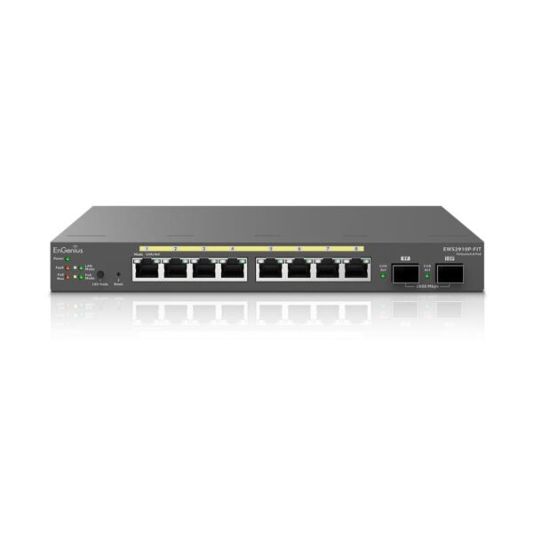 EnGenius Managed / stand-alone Desktop 8-port GbE 55W Switch - EWS2910P-FIT