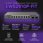 EnGenius Managed / stand-alone Desktop 8-port GbE 55W Switch - EWS2910P-FIT