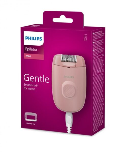 Epilator cu fir PHILIPS Seria 2000 BRE227/00, 1 viteza