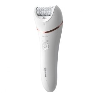 Epilator umed si uscat PHILIPS Seria 8000 BRE730/10, 7 accesorii