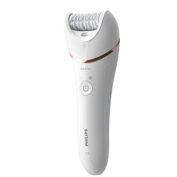 Epilator umed si uscat PHILIPS Seria 8000 BRE730/10, 7 accesorii