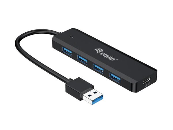 EQUIP 128959 4-Port USB 3.2 Gen 1 Hub with USB-C Adapter - 000000000000128959