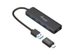 EQUIP 128959 4-Port USB 3.2 Gen 1 Hub with USB-C Adapter - 000000000000128959