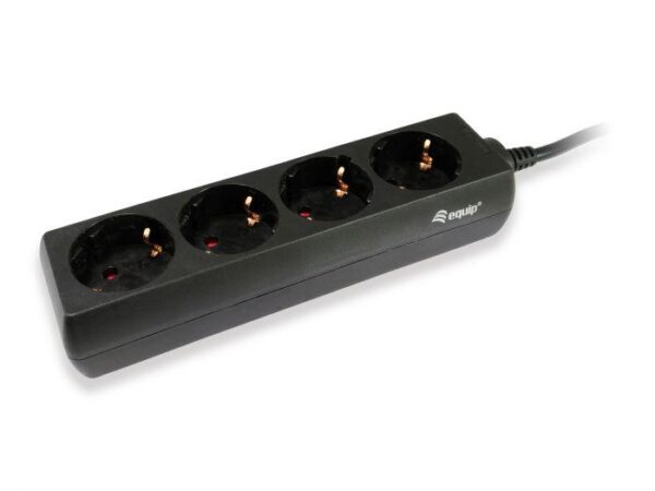 EQUIP 333281 4-Outlet Power Strip, 41x38x195mm - 000000000000333281