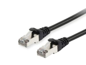 EQUIP 605592 Cat.6 S/FTP Patch Cable, 3.0m, Black, 8.34x11.68x3000mm - 000000000000605592
