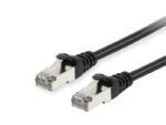 EQUIP 605592 Cat.6 S/FTP Patch Cable, 3.0m, Black, 8.34x11.68x3000mm - 000000000000605592