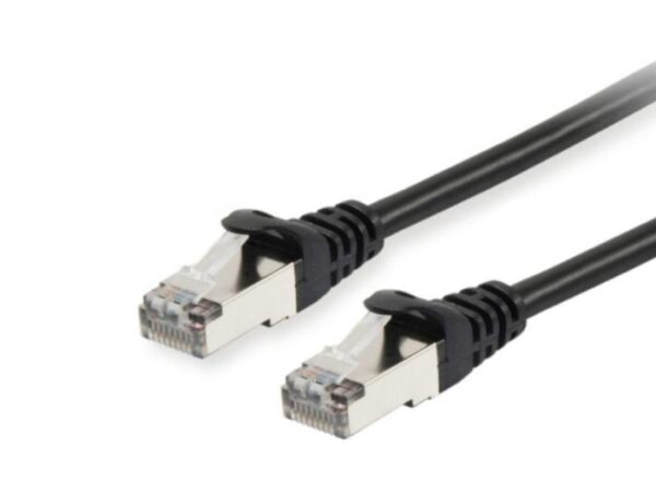 EQUIP 605592 Cat.6 S/FTP Patch Cable, 3.0m, Black, 8.34x11.68x3000mm - 000000000000605592